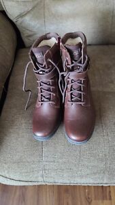 Ugg Kesey Womens Boots Waterproof Brown Leather 1005264 Chestnut LaceUp Shoes 9