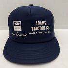 Vintage FORD TRACTOR NEW HOLLAND ADAMS  Walla Walla Mesh Farmer Hat Cap Snapback