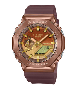 Casio G-Shock Analog-Digital Brown-Translucent Purple Men's Watch GM2100CL-5A