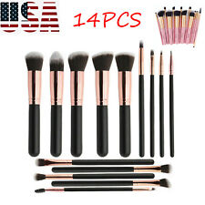 14pcs Makeup Brush Set Professional Eyeshadow Foundation Cosmetic Brushes Tools
