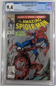 Amazing Spiderman #361 1992 CGC 9.4 Silver Metallic Ink Cover Second Printing