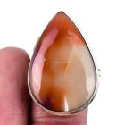 Natural Montana Agate Gemstone Statement Ring Size 10 925 Silver For Girls