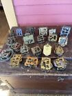 Antique Lot Old Clock Movements Germany Cuckoo Parts As Well As USA & Key Wind