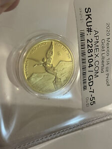 2020 1/4 oz Gold Proof LIBERTAD – MEXICO – Coin in Capsule Mintage of only 250!