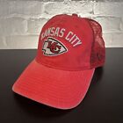 New ListingKansas City Chiefs Trucker Hat New Era 9TWENTY Snapback Red Distressed Cap
