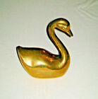 Vintage Large Brass Swan Figurine