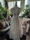 Vintage 40's Lace Dress Gown Prom