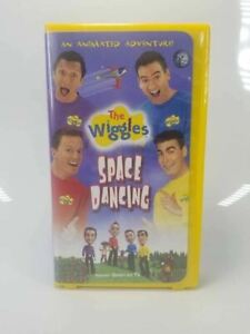 The Wiggles Space Dancing VHS Animated Adventure Video Tape 2003 Hard Case