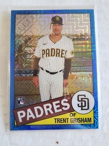 2020 Topps Silver Pack Mojo Trent Grisham Rookie Blue Refractor #'d 121/150