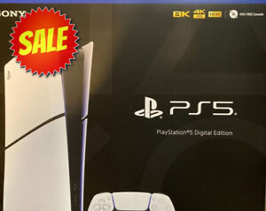 NEW Playstation 5 (PS5) Digital Slim Console System SEALED (Ships Next Day)