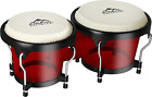 Bongo Drums 6” and 7” Set for Kids Adults Beginners Professionals Transparent Ca
