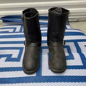 Spirit  Altimate  Black Leather Engineer Boots Men's Size 12