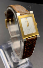 Vintage Ladies  Pulsar by Seiko Two Tone Tank Style Watch New Battery