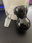 14mm Glass Ash Catcher Gray/Black Fumed 45 Degree water pipe