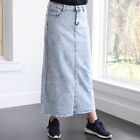 NWT Be-Girl Long Modest Acid Jean Skirt Size 2XL Sand Blush Maxi Stretch Denim