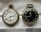 Lot Of 2 Vintage Working Pocket Watches