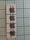 4 Gray Apple Logo Overlay Vinyl Decal - For iPhone Windows Laptops Mugs