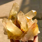 3.65lb  Natural citrine Crystal quartz Cluster Mineral Specimen Healing