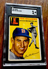 1954 Topps Card # 250 - TED WILLIAMS Boston Red Sox SGC 1