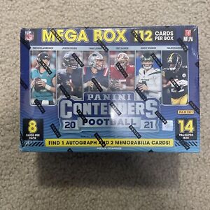 2021 Panini Contenders Football NFL Mega Box (112 Cards) Autos & Mem - SEALED