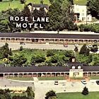 New ListingVintage Galex, VA Postcard Rose Lane Motel Aerial View Virginia Old Cars UNP