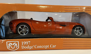 Anson 1997 Dodge Concept Orange Diecast Car 1:18 Scale