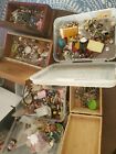 Large Estate Lot Jewelry Pins Earrings Necklaces Buckles Buttons