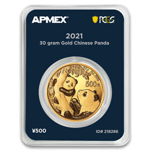 2021 China 30 gram Gold Panda (MD® Premier + PCGS FS Single)