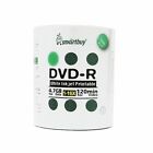 Smartbuy DVD-R 16X 4.7GB/120Min White Inkjet Hub Printable Blank Recordable Disc