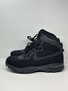 Nike Manoadome Triple Black Nubuck Hiking Boots 844358-003 All Men's Sizes New