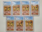Pokemon Charizard Base Set Japanese CGC 4.0 Lot of 7 Graded 4 Cards slabs
