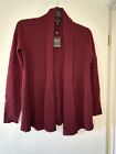Charter Club 100% Cashmere Open Front Sweater Cardigan Ribbed Wrap Small NWT