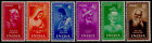 India 237-42 MNH Famous People, Kabir, Surdas, Ghalib, Rabindranayh Tagore