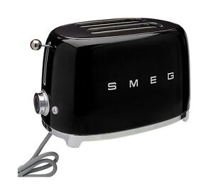 Smeg TSF01BLUS 2-Slice Stainless Steel Toaster - Black