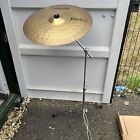 Free P&P. 20” Paiste Ride Cymbal with Boom Arm Cymbal Stand.