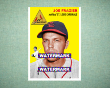 Joe Frazier St Louis Cardinals 1954 Style Custom Baseball Art Card