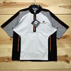 Footjoy Jacket Small Pullover Short Sleeve Wind Shirt Golf White Orange NWT *