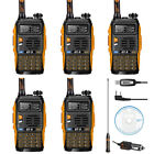 5x Baofeng GT-3 MarkII Dual-Band 2m/70cm VHF UHF Ham Two-way Radio + Free Cable