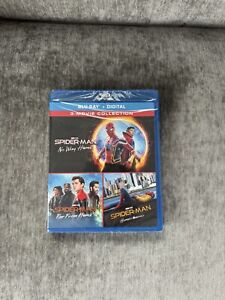 Spider-Man 3-Movie Collection No Way Home/Far From Home/Homecoming (Blu Ray) NEW