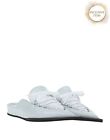 RRP€550 N 21 Leather Mule-Clog Shoes US10 UK7 EU40 Grey Flat Made in Italy