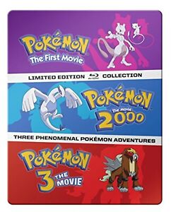 Pokemon Movies 1-3 (Steelbook Collection) Blu-ray  NEW