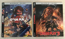 SLIPCOVERS ONLY Child's Play 2 & 3 Scream Factory Exclusive 4K Slips *No Movies*