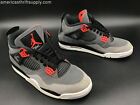 Nike Men's Grey/Black/Red/White Air Jordan 4 Retro Sneakers - Size - 11 (+COA)