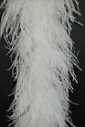 4 Ply OSTRICH FEATHER BOA - WHITE 2 Yards; Costumes/Hats/Craft/Bridal/Trim 72