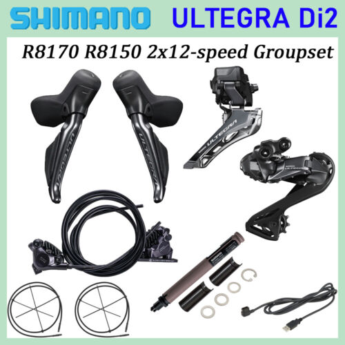 Shimano ULTEGRA Di2 R8170 R8150 2x12 Speed Electronic Road Disc Brakes Groupset