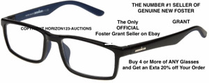 NEW 🔥PICK STRENGTH🔥Foster Grant IRONMAN IM2002 Reading Glasses-Black/BLUE
