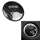 1x Black Gloss Carbon Fiber Engine Start Button Fits 08-17 W221 W222