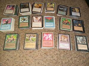 Large Lot Of Vintage Magic The Gathering Cards(Unlimited,Legends,Revised)