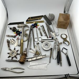 Watchmaker's / Jeweler Estate Vintage Tool Lot, Pliers, Tweezers, Screwdrivers +