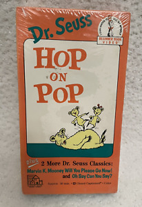 Dr. Seuss Hop On Pop + Mooney Will You Please / Oh Say Can You Say-VHS 1992 NEW